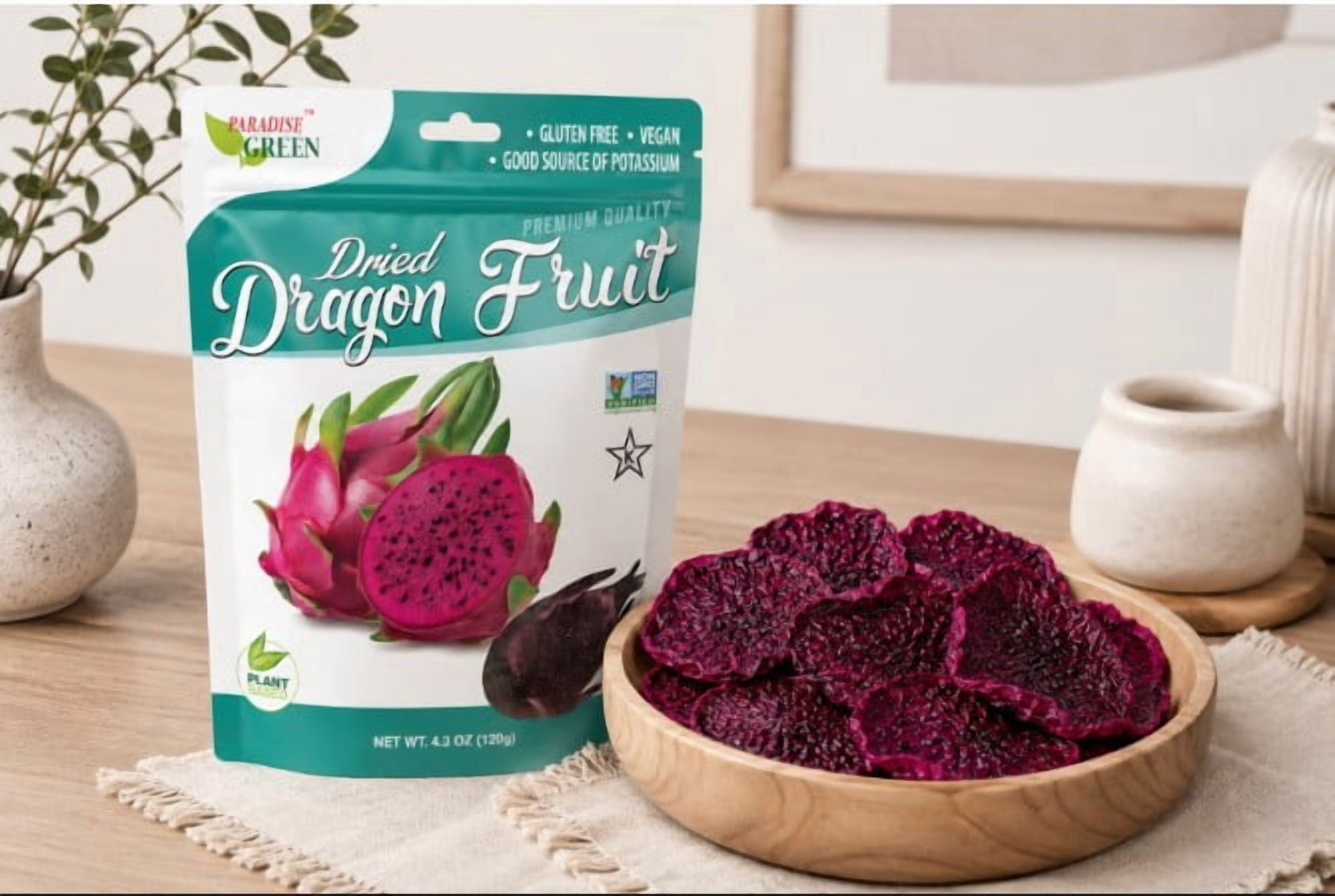 Paradise Green Dried Dragon Fruit 4.3 OZ. - Walmart.com