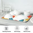 thumbnail image 7 of Yayeee Dish Drying Mat for Kitchen Counter Ultra Absorbent Easy Clean Pad 18x16", Colorful Circles, 7 of 7