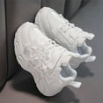 thumbnail image 4 of Xudanell Kids Basketball Shoes Seasonal Casual Shoes Star Lace up Thick Soled Sports Shoes Baby Boy Shoes White, 4 of 8