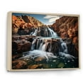 thumbnail image 2 of Designart "Australia Waterfall Euphony II" Landscapes Floater Framed Wall Decor, 2 of 7