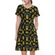 thumbnail image 1 of Balery Pineapple Vestidos sueltos de manga corta para mujer, vestidos de verano 2025, vestidos casuales de corte A con vuelo., 1 of 6