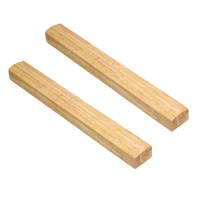 Uxcell 1 Par de Pesas de Caligrafía, Pisapapeles de Madera de 11.8" Accesorio de Escritorio para Práctica de Caligrafía, Dibujo y Escritura, Regalo para Escritores Profesionales, Caqui