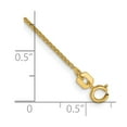thumbnail image 2 of 14k Yellow Gold Bracelet Chain Styles Spiga (Wheat) Women's 1.05 mm 7 in Diamond-cut with Spring Ring Clasp, 2 of 2