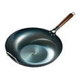 thumbnail image 3 of Fancyes Nonstick Wok Wok Pan Cooking Pot Sauce Pan with Handle Omelette Pan Flat Bottom Wok for Omelets Fried Bread Toast Cheese Meat 36cm with ears, 3 of 8