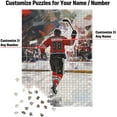 thumbnail image 2 of Wooden Jigsaw Puzzles for Adults - Custom Name and Number on (St. Louis) Ice Hockey Player Art Photo - 300 500 1000PCS Puzzles Game Home Wall Decor, 2 of 5