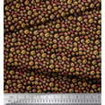 thumbnail image 3 of Soimoi Moss Tissu Georgette Coke & Burger Imprimé 1 Yard 42 Pouces de Large, 3 of 3