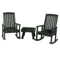 highwood® 2 Lehigh Rocking Chairs with 1 Adirondack Side Table