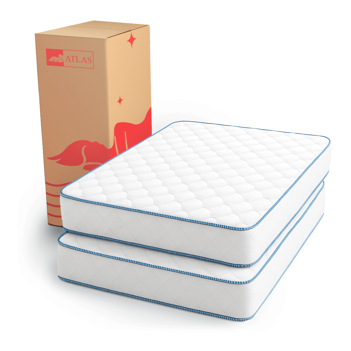 Colchones En Caja 2 Pack Individuales Atlas Del Descanso