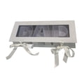 thumbnail image 3 of Caja de flores vacía con forma de letra para el Día del Padre, cartón decorativo rectangular blanco, 3 of 9