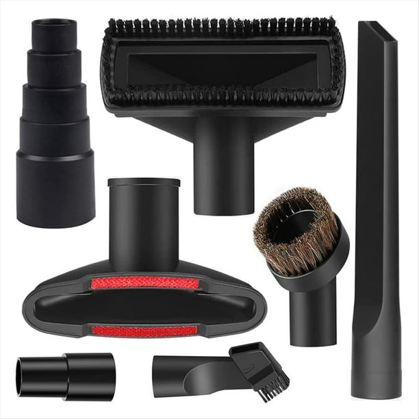 Kit Universal de Accesorios para Aspiradoras, Adaptador de Manguera de Plástico para Aspiradoras Húmedas y Secas de 1-1/4 Pulgadas, Accesorios para Aspiradoras.