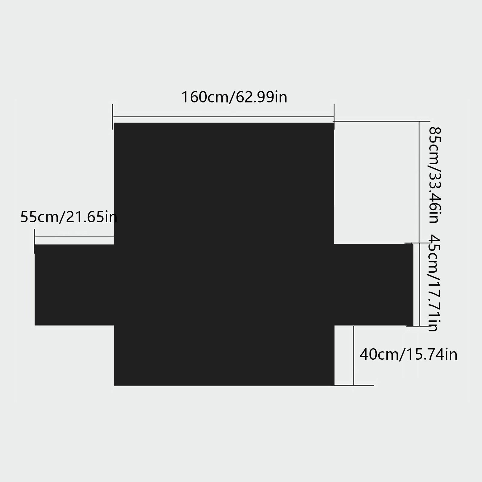 Quilted 3 Seater Sofa Cover Slipcover, Furniture Protector for Couch, Polyester Home Decor (Black)