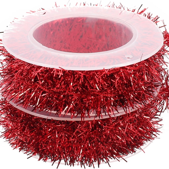 MLINS 2 Rolls Christmas Snowman Picks Tree Holiday Party Hanging Stripes Decoration