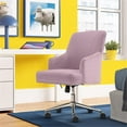 thumbnail image 2 of Scranton & Co Chaise de Bureau Moderne en Tissu/acier Inoxydable, Lilas/chrome, 2 of 10