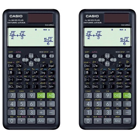 Casio FX-991ES Plus-2nd Edition Scientific Calculator, 3 Years Warranty Black Pack Of 2 | 10 Digit Mantissa + 2 Digit Exponential Display