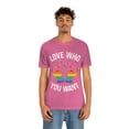 thumbnail image 4 of Love Who You Want Gay Pride LGBTQ+ Elephant Rainbow Hearts S-3XL, 4 of 8