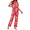 Red Flowers, variant on EKOUAER Women's Pajama Sets Button Down Loungewear Short Sleeve Sleepwear 2 Piece Pants Pjs Set with Pockets