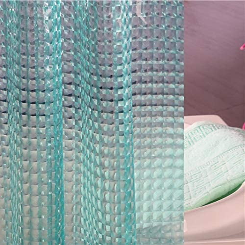 Teal Waterproof PEVA Plastic Shower Curtain Liner Heavy Duty No