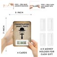 thumbnail image 2 of Koyal Wholesale 4-Pack Graduation Money Cards, Funny Congratulations Smarty Pants, 2 of 3