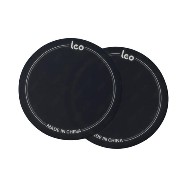 Parche de bombo Hugo 2 Piezas Protector de Tambor Negro 9.6 cm