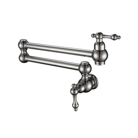 Brass Kitchen Faucet Single Handle Pot Filler Faucet Swing Spout Wall Mount Cold Bathroom Chrome Tap