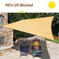 thumbnail image 6 of Quictent 26x20ft Rectangle Sun Shade Sail HDPE 98% UV Block - Sand, 6 of 9