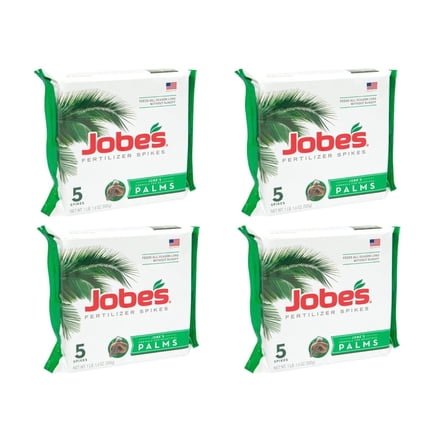 Jobe's 01010 5 Pack, 10-5-10, Palm Tree Fertilizer Spikes - Quantity 4