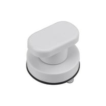 JIAHAOO Bathtub Safety Grab Bar Suction Cup Mounted Durable ABS Anti Slip Handle Glass Door Easy Install Reusable 6cm Diameter White