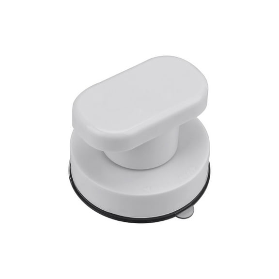 JIAHAOO Bathtub Safety Grab Bar Suction Cup Mounted Durable ABS Anti Slip Handle Glass Door Easy Install Reusable 6cm Diameter White