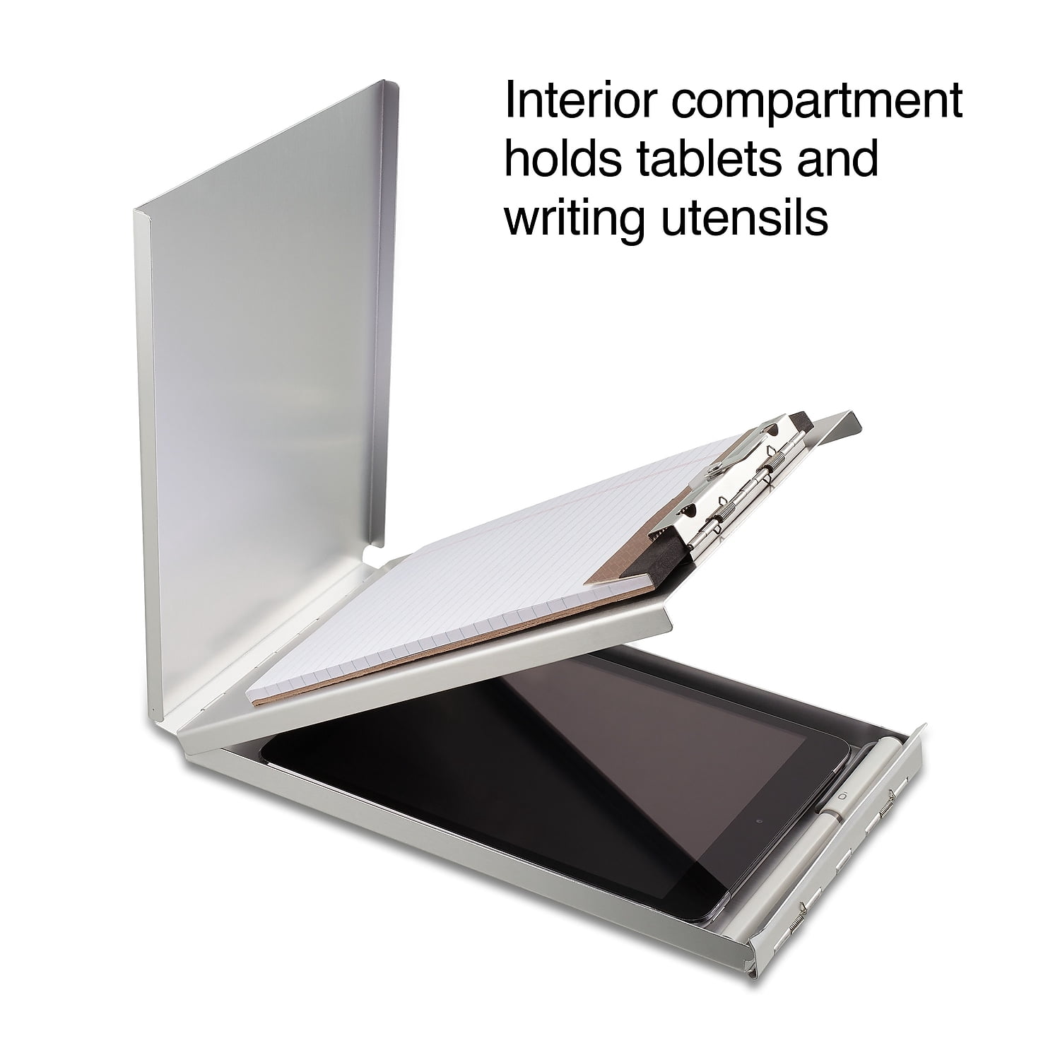 Staples Memo Aluminum Storage Clipboard Memo Size Silver 2/Pack ST44400/44400VS