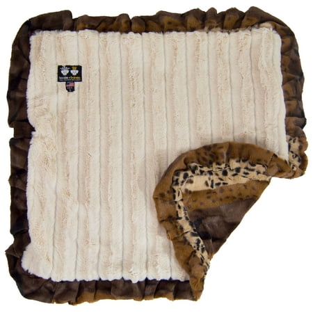 Bessie and Barnie Wild Kingdom / Natural Beauty Luxury Ultra Plush Faux Fur Pet/ Dog Reversible Blanket (Multiple Sizes)