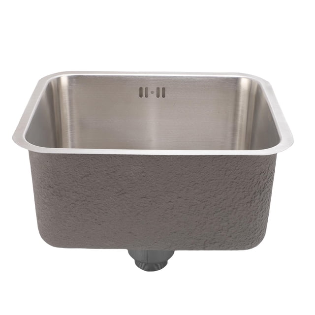 Évier à Bol Unique, Style Moderne Anti-Débordement Construction Robuste Évier de Cuisine pour Salles de Bain