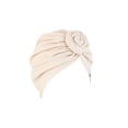 thumbnail image 2 of Sonducket Turbante Nudo Hijab Sombrero Étnico Llano Pañuelo Universal Accesorios de estilo Pérdida de cabeza Bonnet Adornos Boda Sombreros Beige, 2 of 6