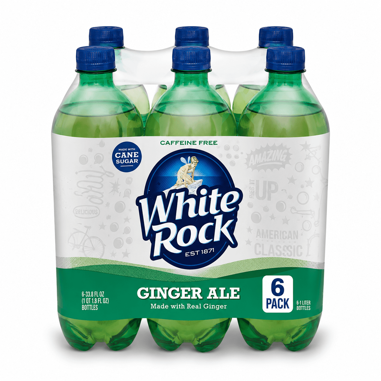 Buffalo Rock Southern Spice Ginger Ale Soda Pop, 12 fl oz, 12 Pack
