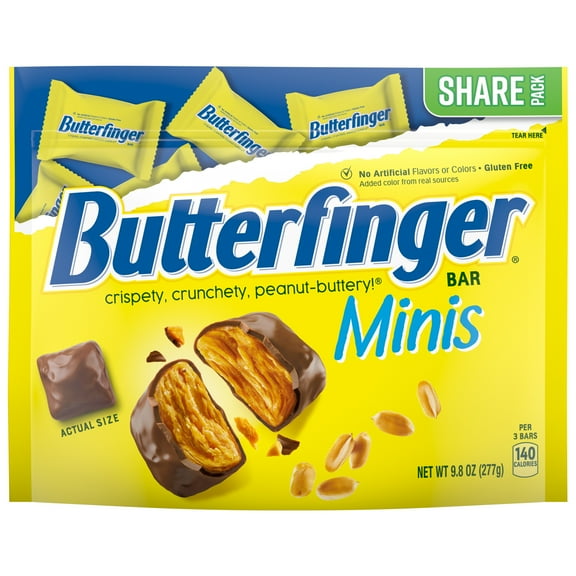 Butterfinger Minis Candy Bars - Share Pack - 10.29 oz (Packaging May Vary)