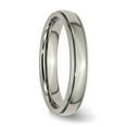 thumbnail image 4 of Titanium Grooved and Beaded Edge 4mm Polished Band, 4 of 7