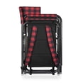 thumbnail image 3 of ONIVA - a Picnic Time Brand Outdoor Directors Folding Chair, Red/Black Buffalo Plaid, 3 of 5