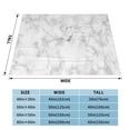 thumbnail image 5 of White Marble Texture Blanket, Fluffy Soft Cozy Blanket Flannel Plush Microfiber Couch Throw, Bedding, 40"x30", 5 of 7
