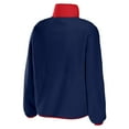 thumbnail image 3 of Women's WEAR by Erin Andrews Navy New England Patriots Polar Fleece Raglan Full-Snap Jacket, 3 of 3