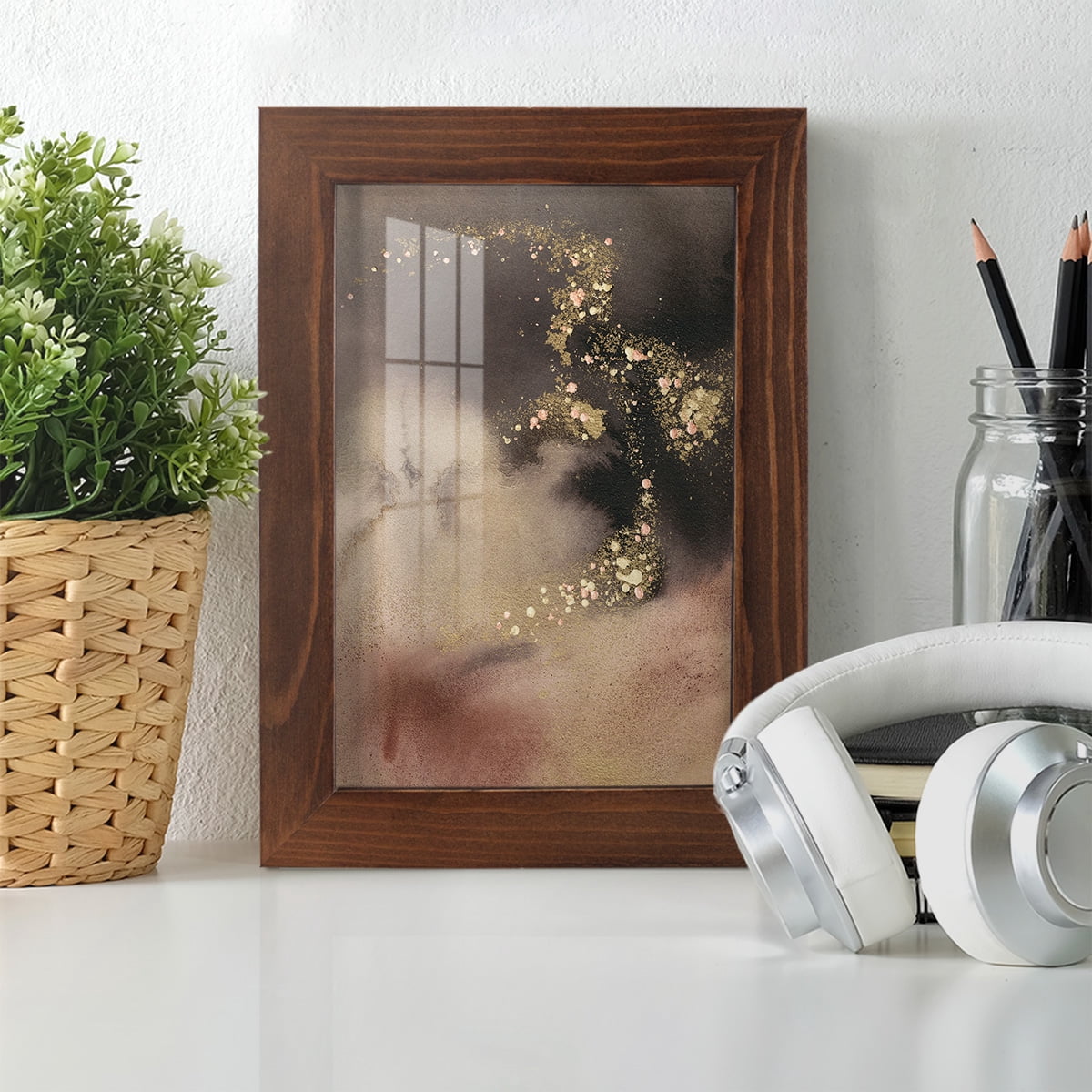 UA UK Mountain Seasons II - Framed Print w/glass - Chestnut