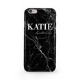 thumbnail image 1 of Personalised Black Marble Name iPhone 6 Plus/6s Plus Case,iPhone 15 Pro, 1 of 3