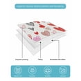 thumbnail image 4 of Quilt King Size Bedding Set, Valentine's Day Love Heart Reversible Summer Quilt 3 Pieces, Pink Red Black Romantic Lightweight Bedspreads Coverlets with 2 Pillow Shams for All Seasons, 4 of 5