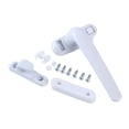 thumbnail image 1 of GUOOL Poignée Verrouillable Universelle Remplacement Aluminium Matériel de Fenêtre Meuble Blanc Gauche, 1 of 8