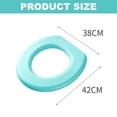 thumbnail image 2 of 2pcs EVA O-type waterproof foam toilet pad, thickened, adhesive type, all season-green, 2 of 5