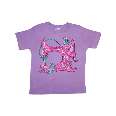 

Inktastic Stylized VIntage Sewing Machine in Pink Gift Toddler Boy or Toddler Girl T-Shirt