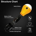 thumbnail image 6 of LED Camping Tent Lantern, Portable Outdoor Waterproof Emergency Light Bulb, Battery Powered with Clip Hook, Super Bright, for Hiking, Party，Camping, Fishing, Power Failure (=4 Packs, Multi-Color), 6 of 8