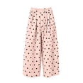 thumbnail image 2 of acuever Women's Loose Fit Polka Dot Wide Leg Pants - High Waisted Casual All-Match Trousers Women's Pants, 2 of 6