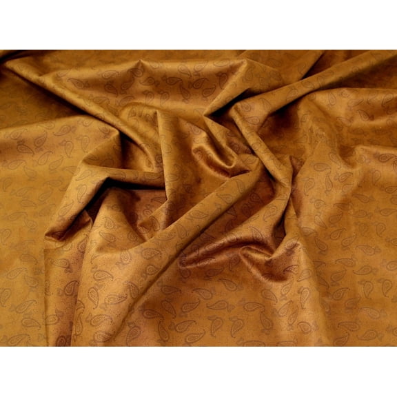 Minerva Suede Scuba Stretch Knit Fabric Tan - per yard