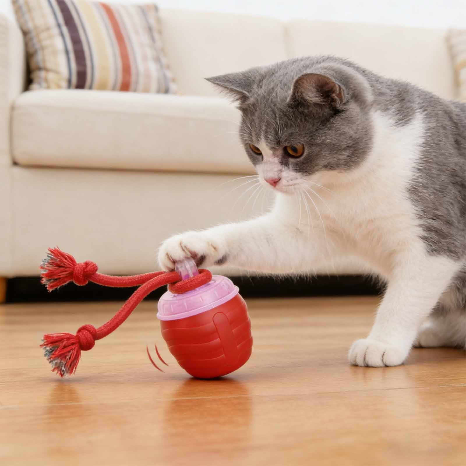 Interactive Automatic Motion Pet Toy with Realistic Sounds and Music Playback for Medium Large Dogs
