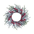 thumbnail image 4 of Guirnalda de bayas rojas artificiales con forma de vela navideña, adorno de corona navideña, corona para gabinete de cocina para chimenea navideña, 4 of 9