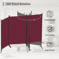 thumbnail image 2 of Room Divider Portable Room Dividers and Folding Privacy Screens, 88'' W Fabric Divider for Room Separation, 3 Panel Partition Room Dividers Freestanding Wall Divider Screen for Dorm Studio Office., 2 of 5